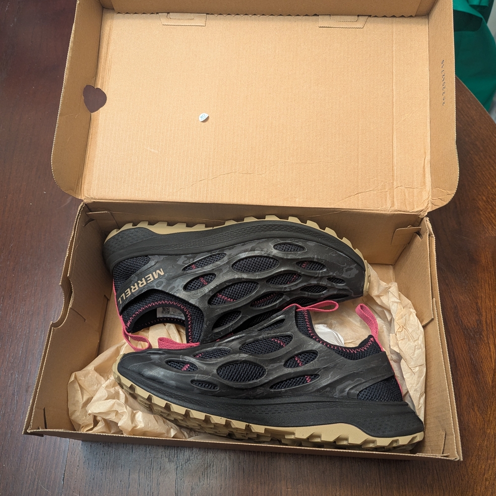 Merrell Black and Pink Hiking Shoes